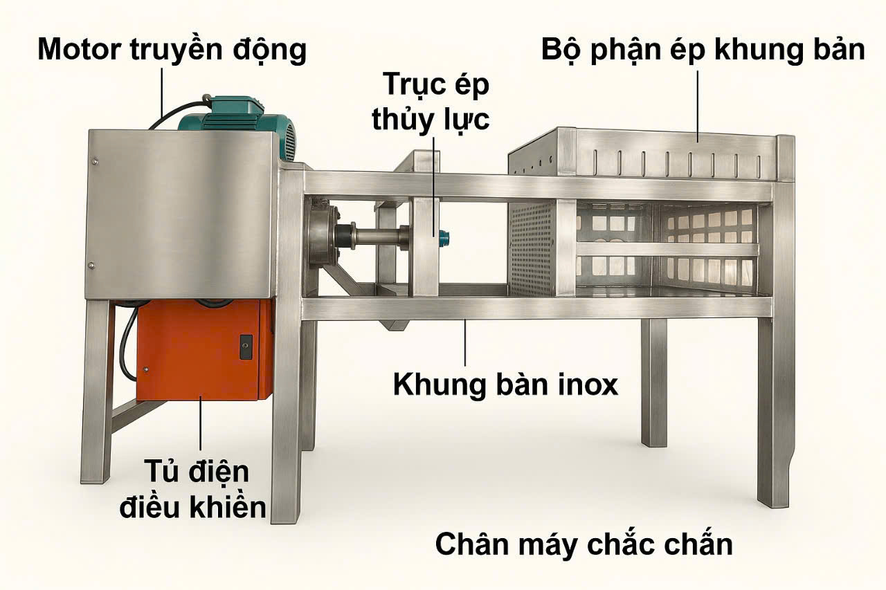 Máy ép bột khuôn bản 